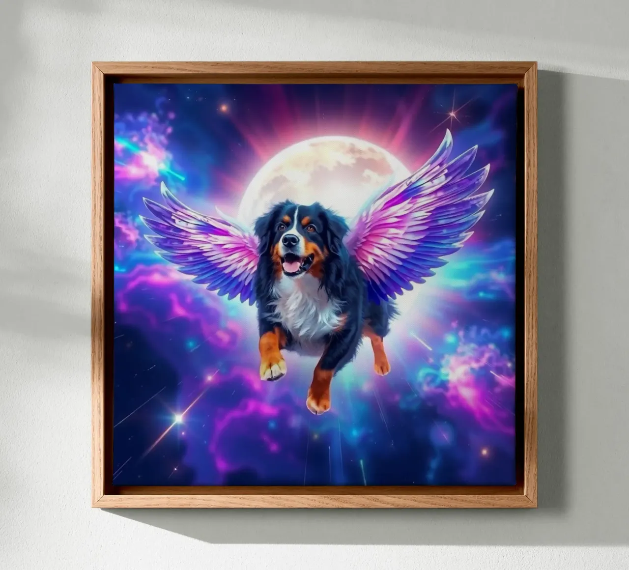 Ein Engel des Himmels #45 Leinwand mit Schattenfugenrahmen von Yumis.Beargang.and.Me