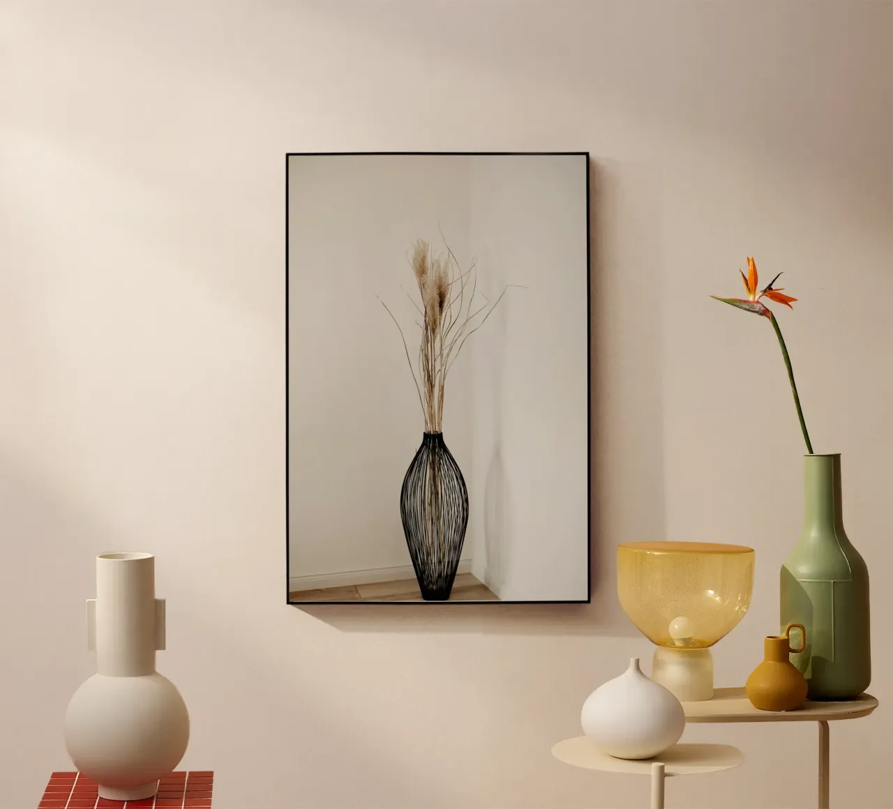 Muted Vase acrylic glass by Sebastian Hilgetag