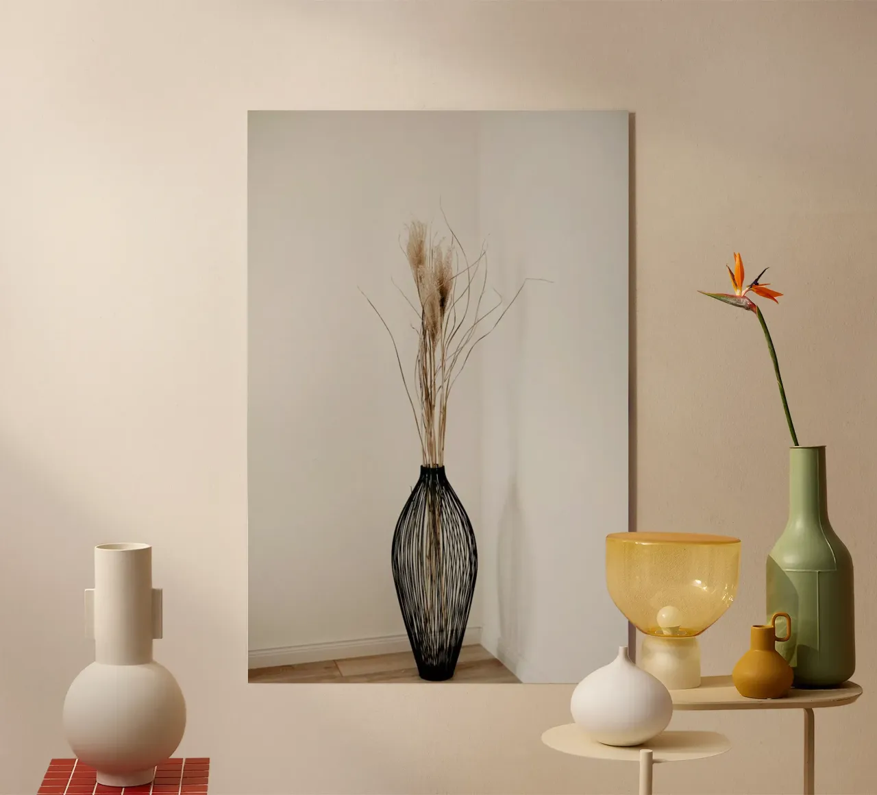 Muted Vase acrylic glass by Sebastian Hilgetag