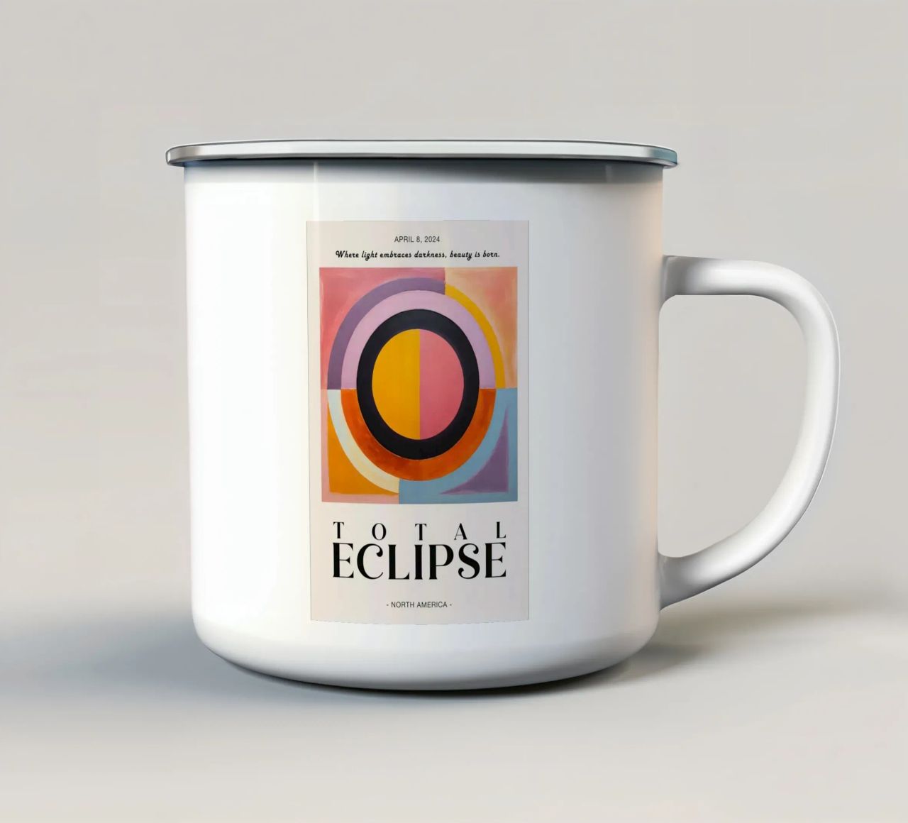 Solare totale tazza in smalto da Piere art Shops