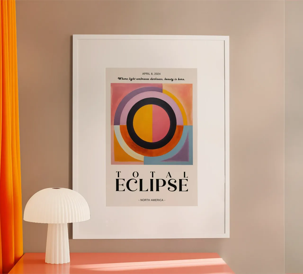 Solare totale poster con telaio in alluminio da Piere art Shops