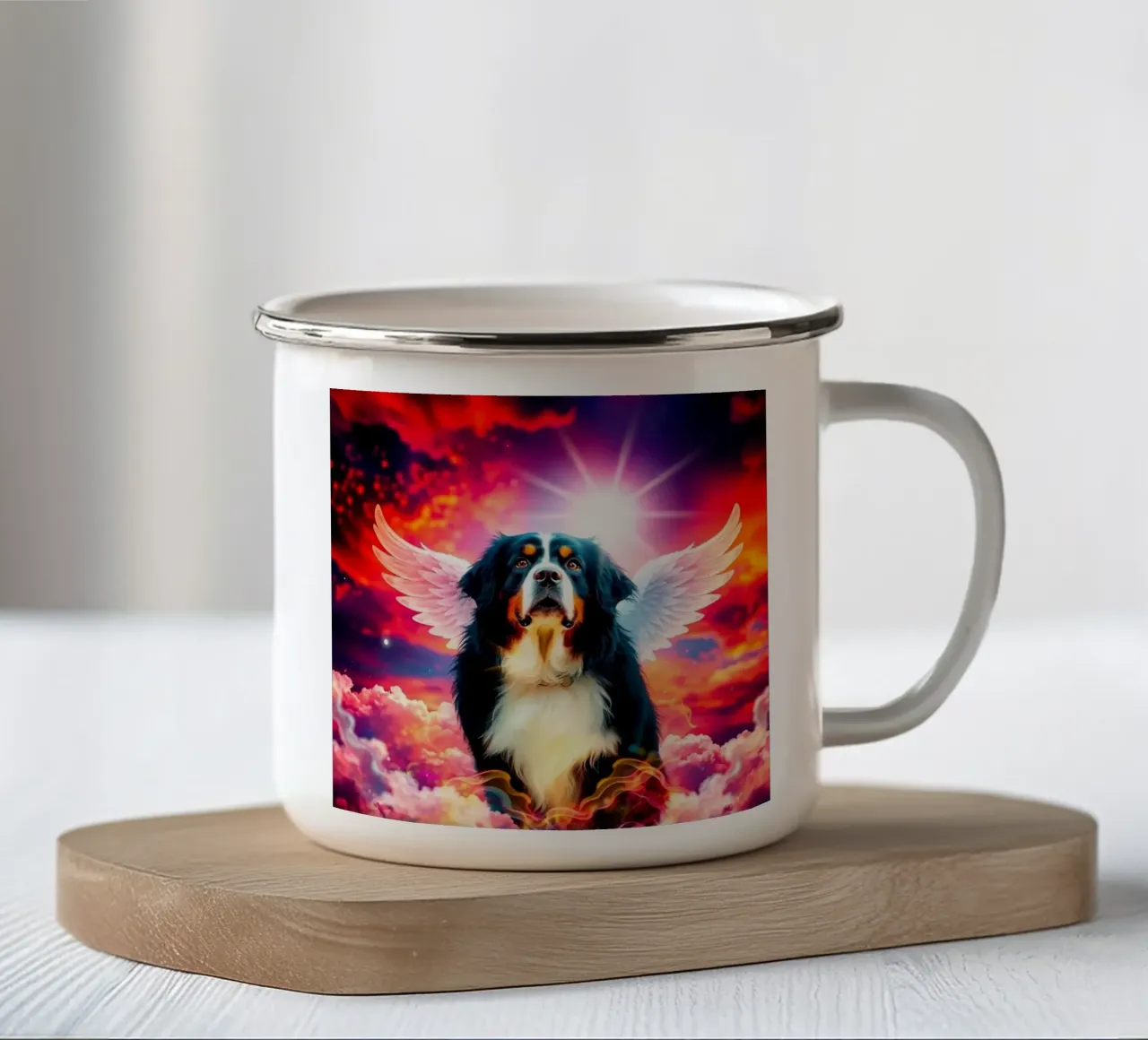 Un angelo del cielo #46 tazza in smalto da Yumis.Beargang.and.Me