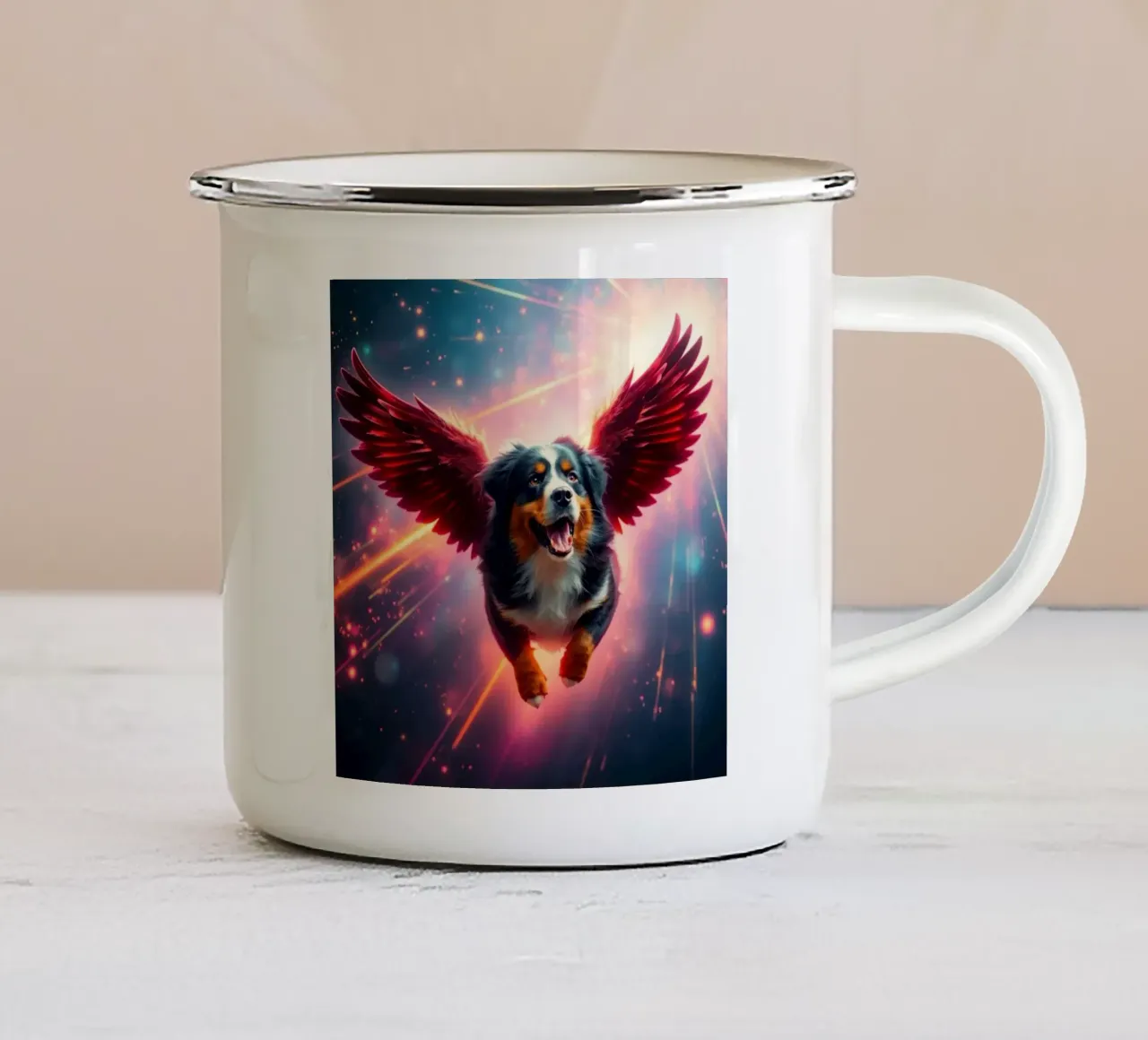 Un angelo del cielo #47 tazza in smalto da Yumis.Beargang.and.Me