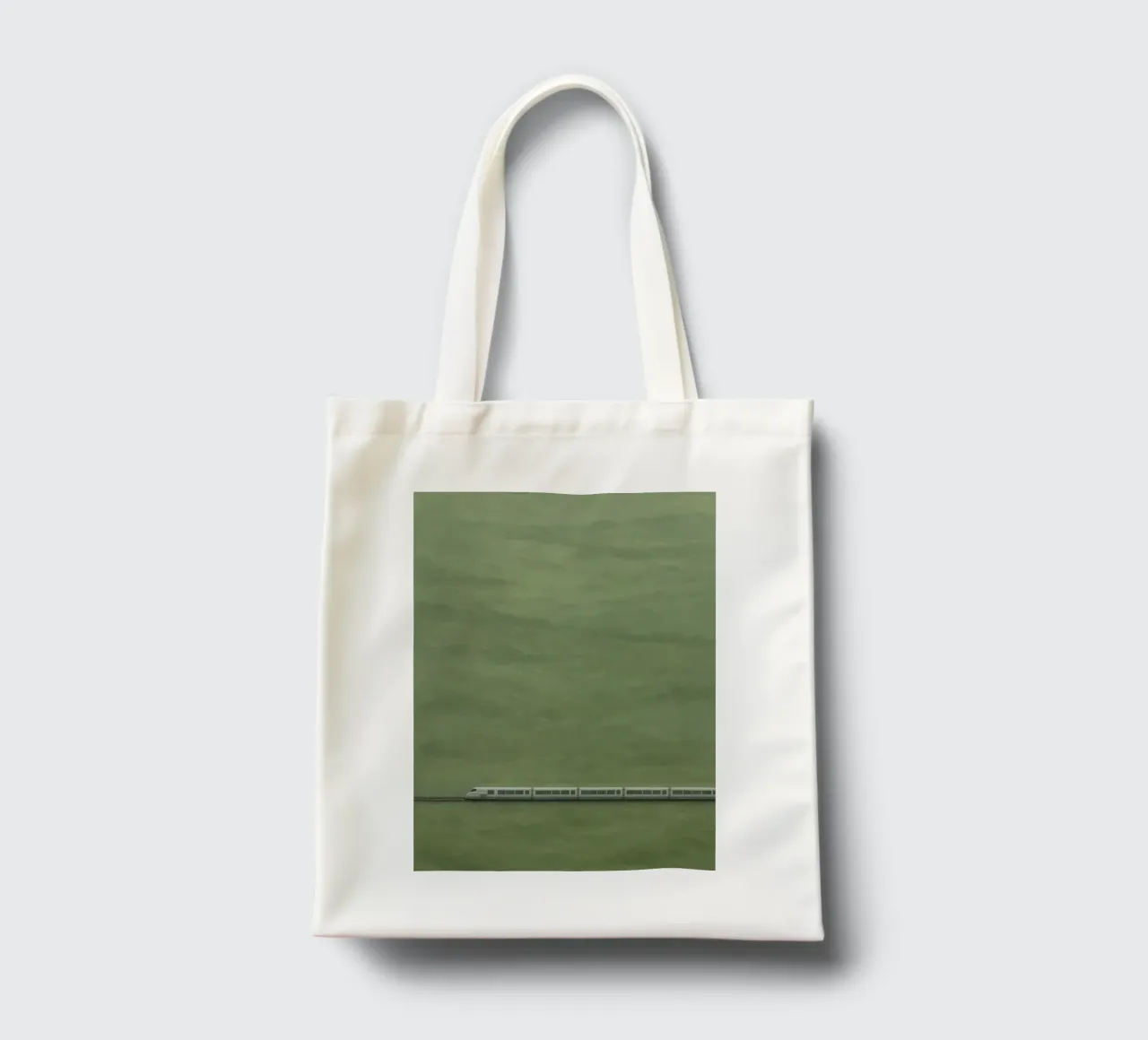 Glide Across Green Fields borsa in juta da Mosaic Dialogue