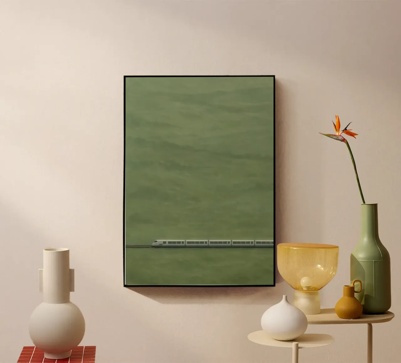 Glide Across Green Fields plexiglass da Tinyverse Studio