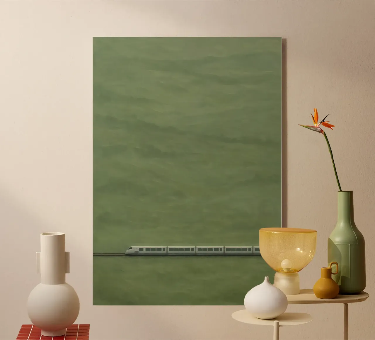 Glide Across Green Fields plexiglass da Tinyverse Studio