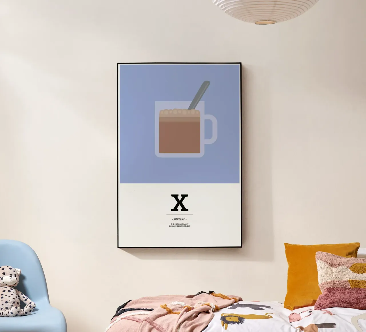 „The Food Alphabet“ - X like Xocolatl plexiglass da BLAEK Design Studio