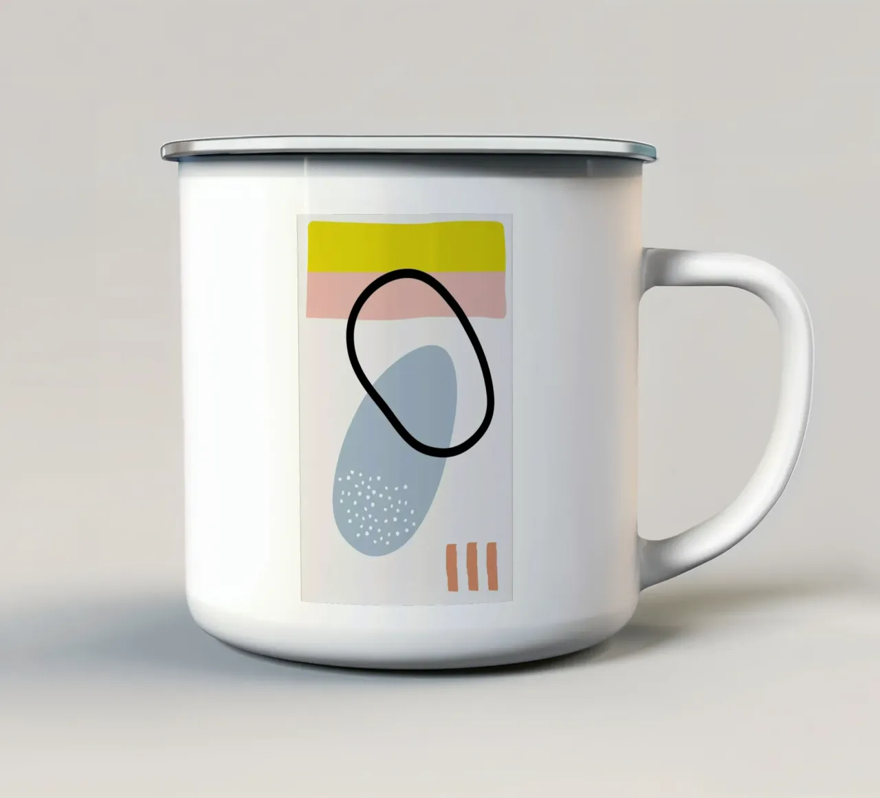 Ice Blue tazza in smalto da Studio One