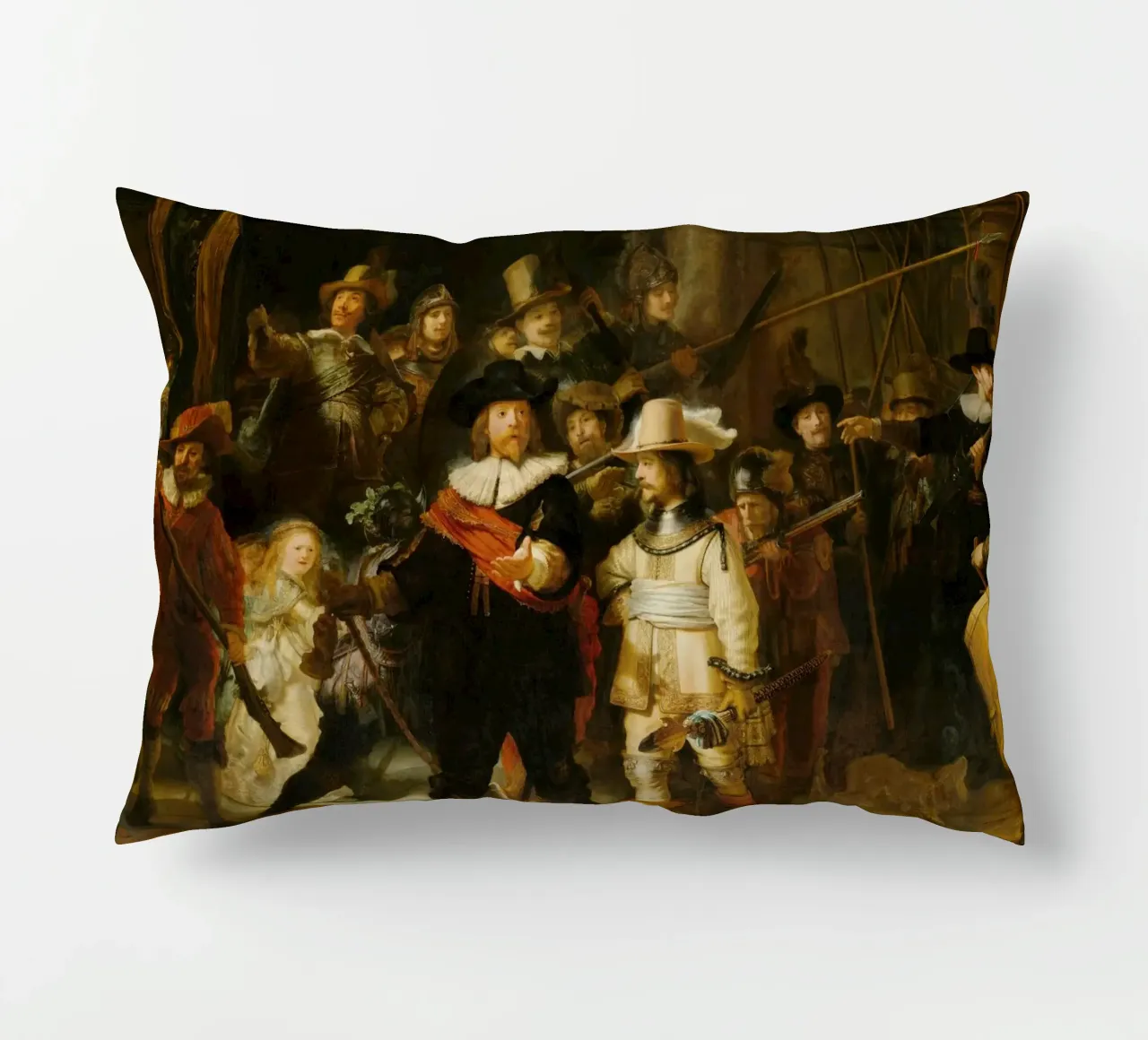 Rembrandt - Ronda di notte cuscino da ARTOTHEK
