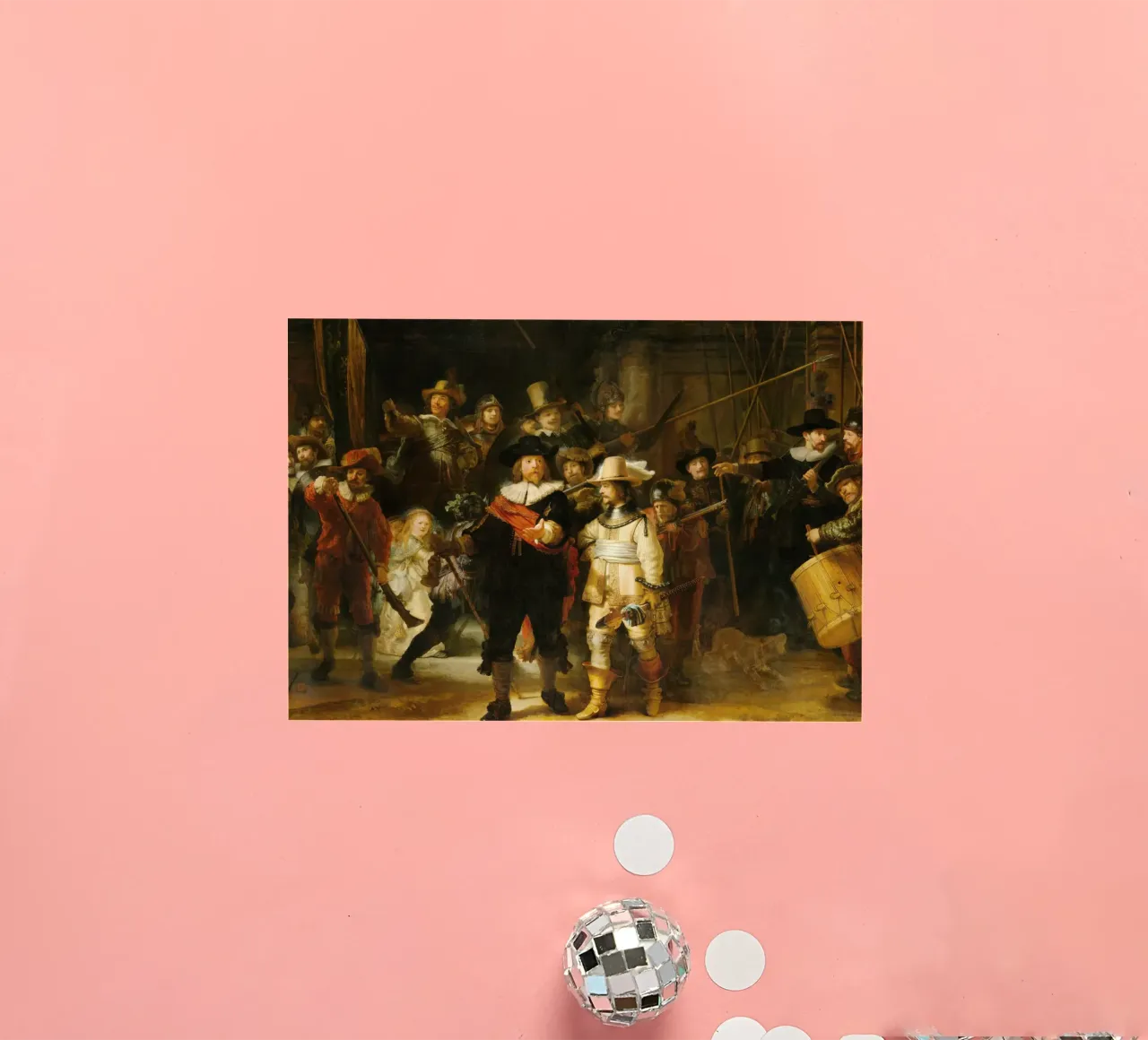 Rembrandt - Ronda di notte adesivo da ARTOTHEK