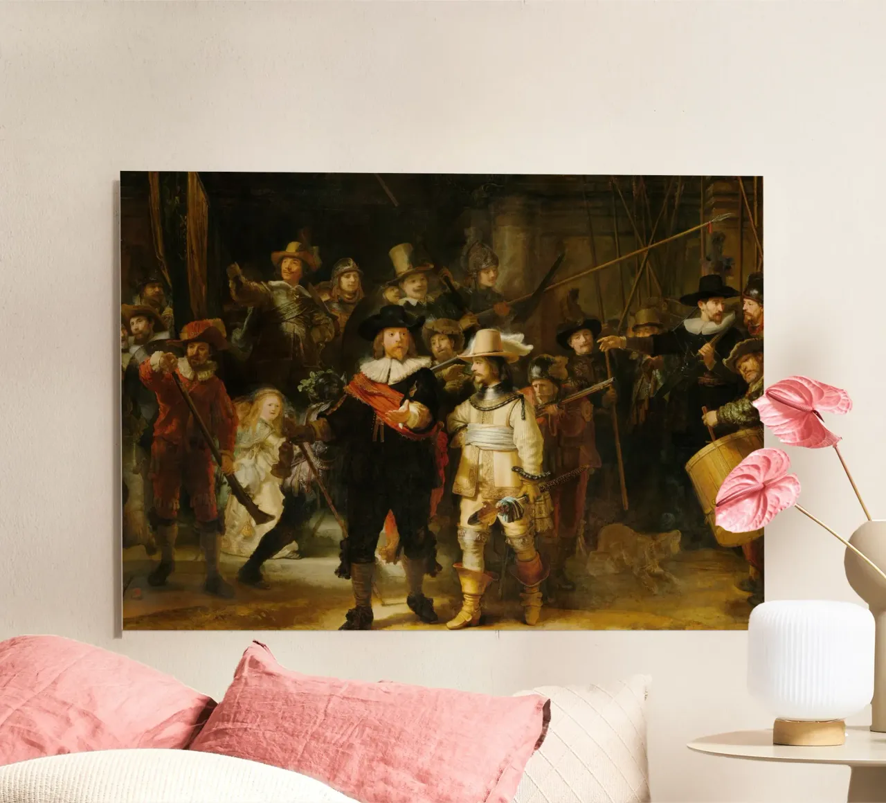 Rembrandt - Ronda di notte alluminio dibond da ARTOTHEK