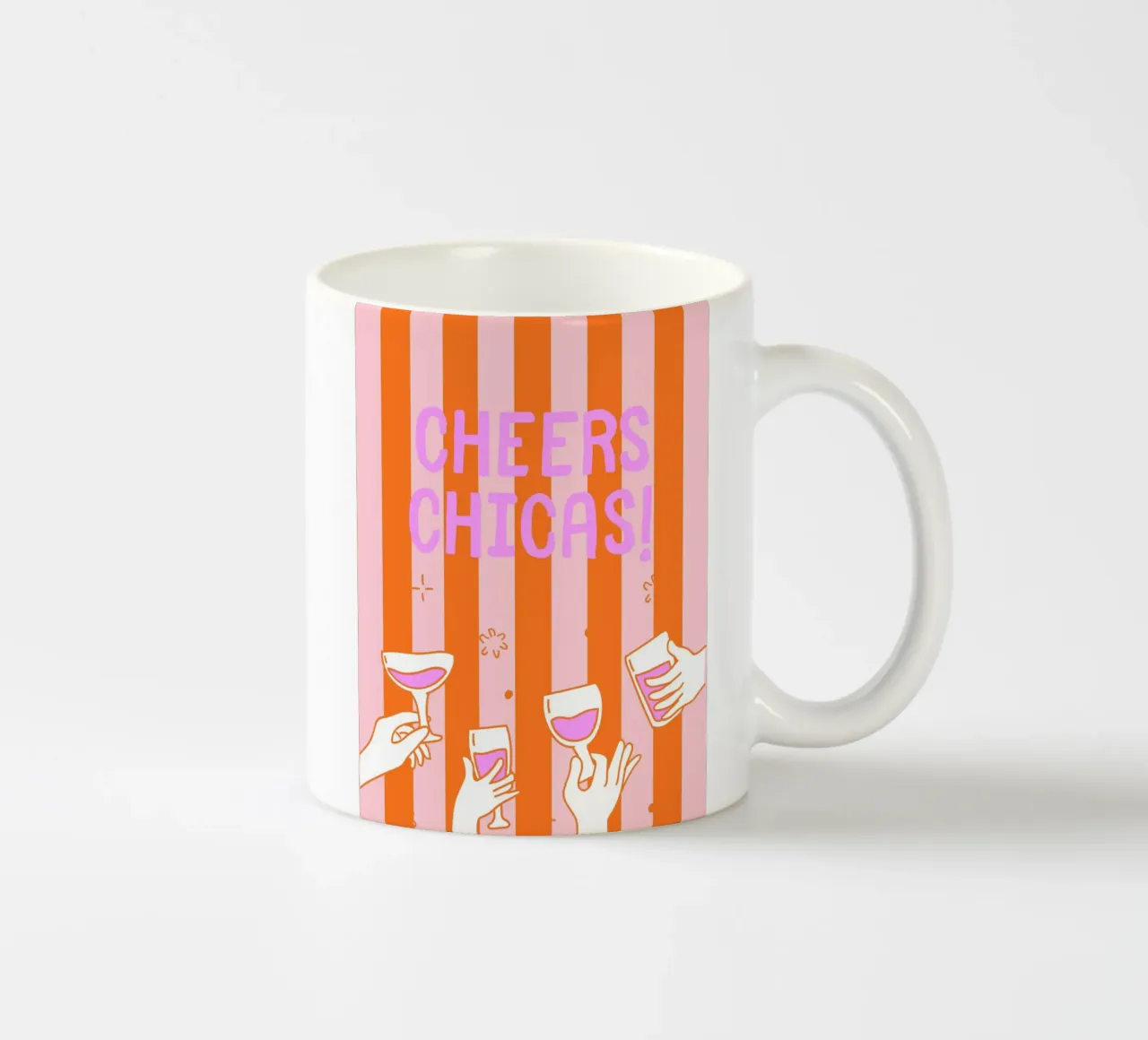Cheers chicas tazza in ceramica da Ohkimiko