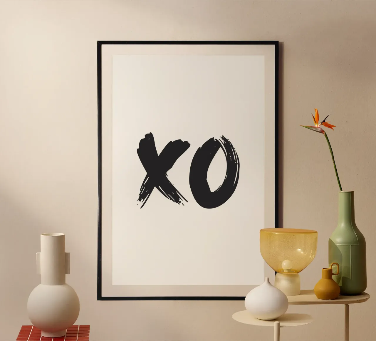 XO - Tipografia di abbracci e baci carta hahnemühle da NouveauPrints