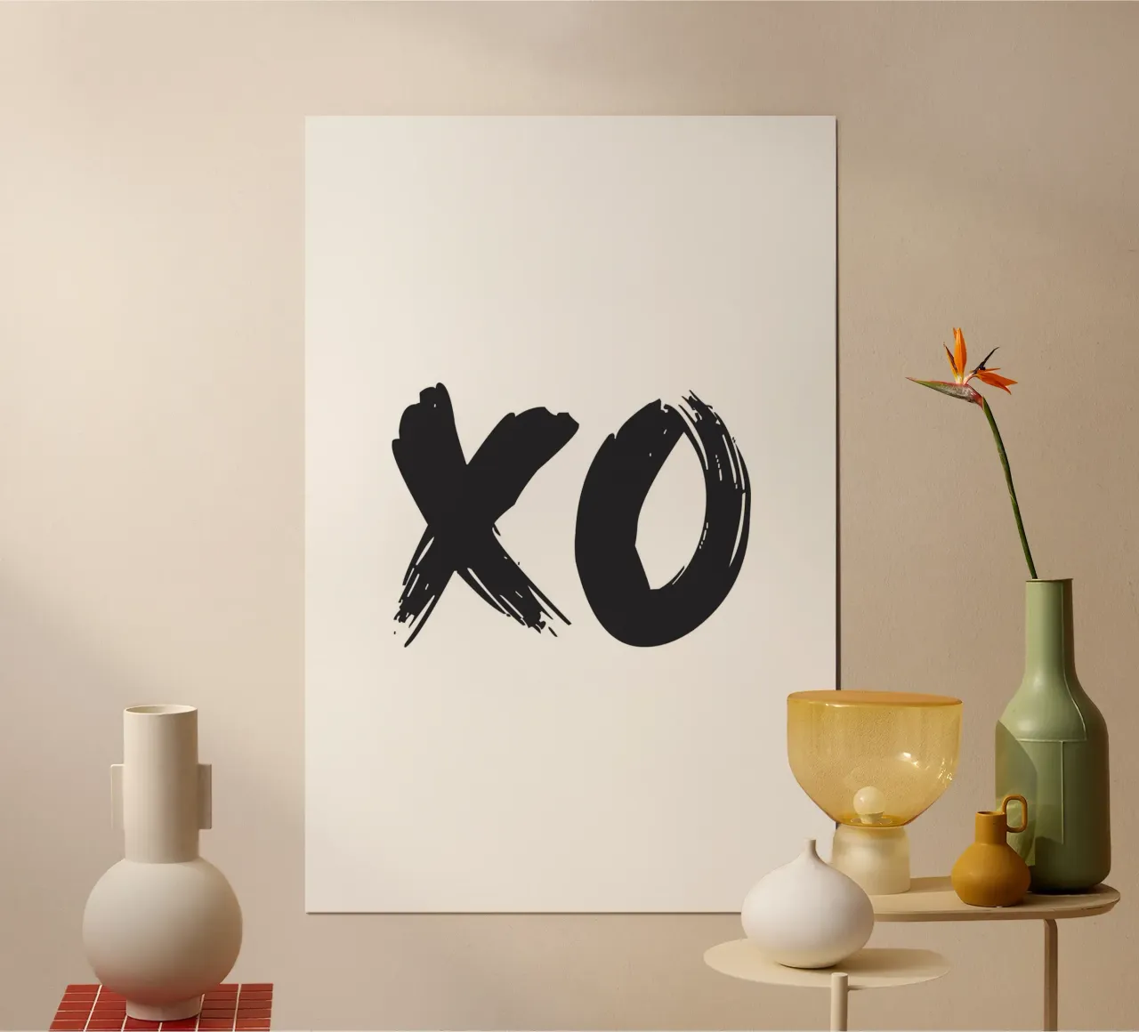 XO - Tipografia di abbracci e baci carta hahnemühle da NouveauPrints