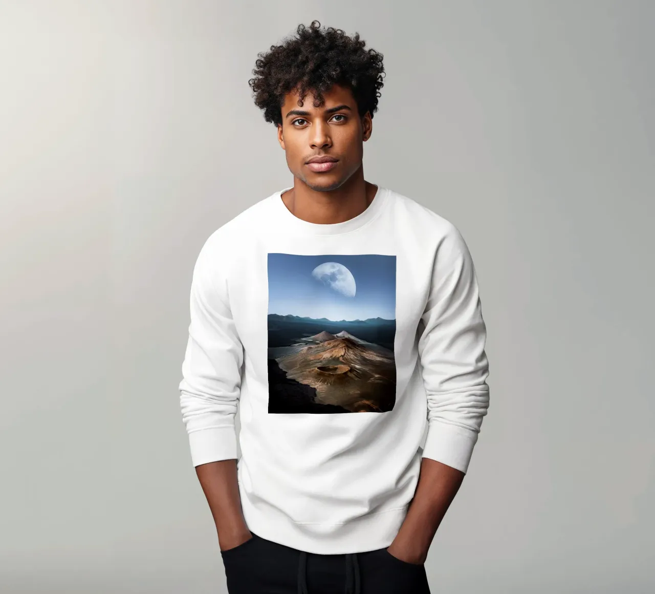 Volcanis sweatshirt by Stellar Dream Art