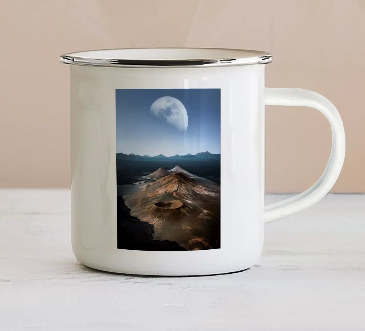Volcanis tazza in smalto da Stellar Dream Art