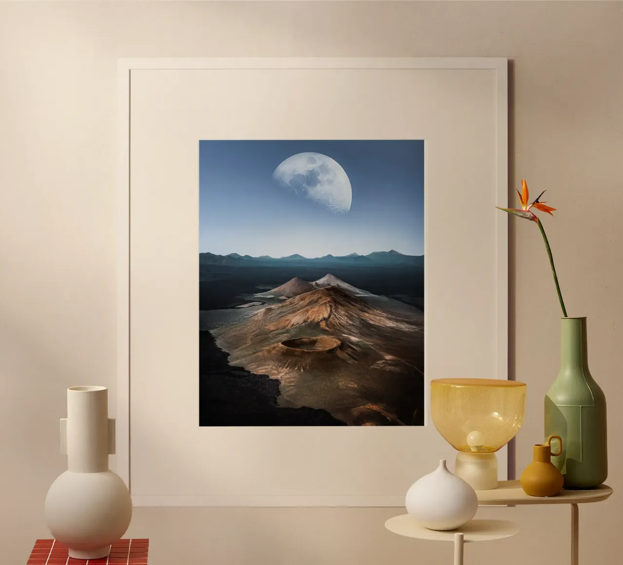 Volcanis poster con telaio in plastica da Stellar Dream Art