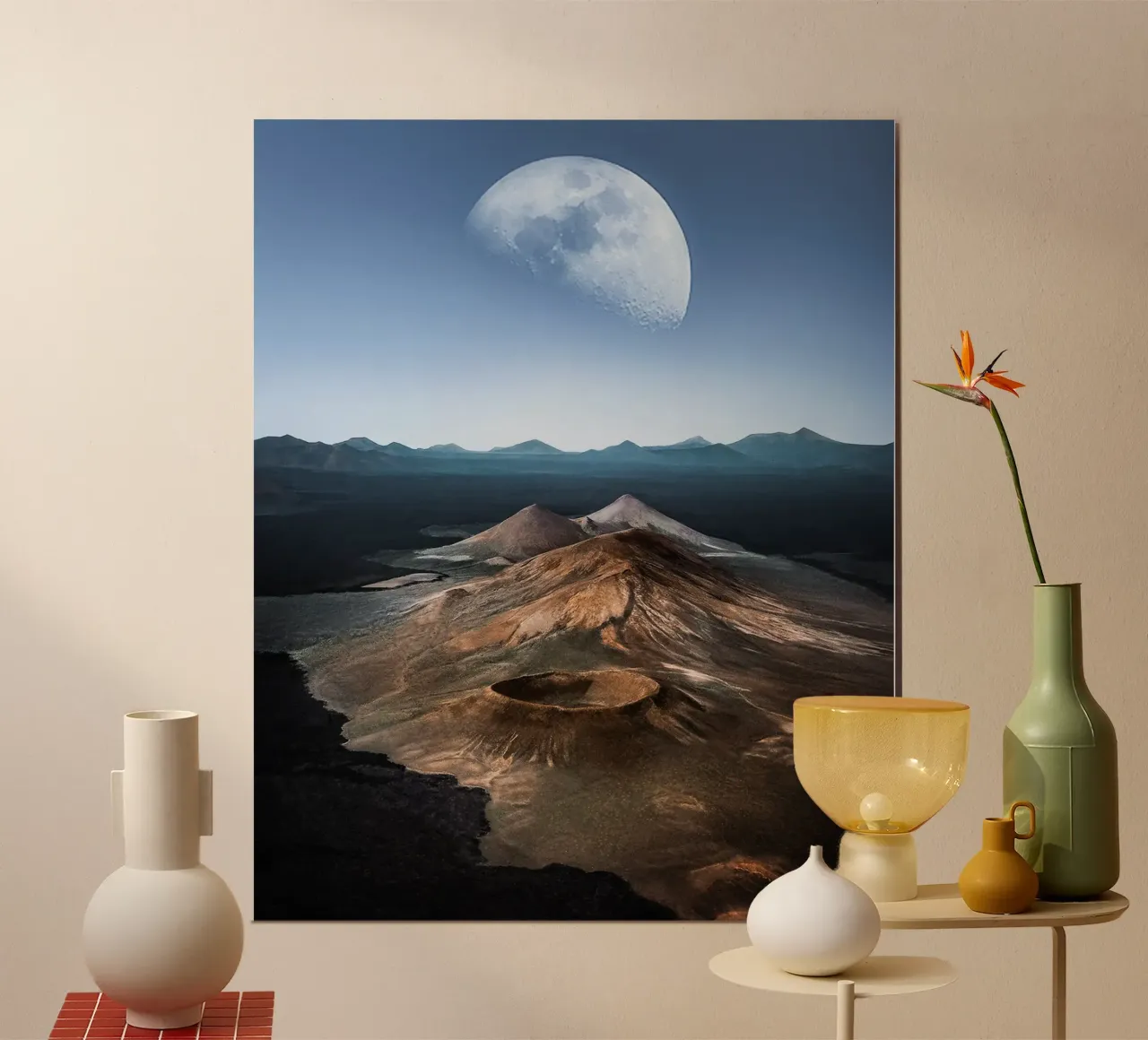 Volcanis poster con telaio in plastica da Stellar Dream Art