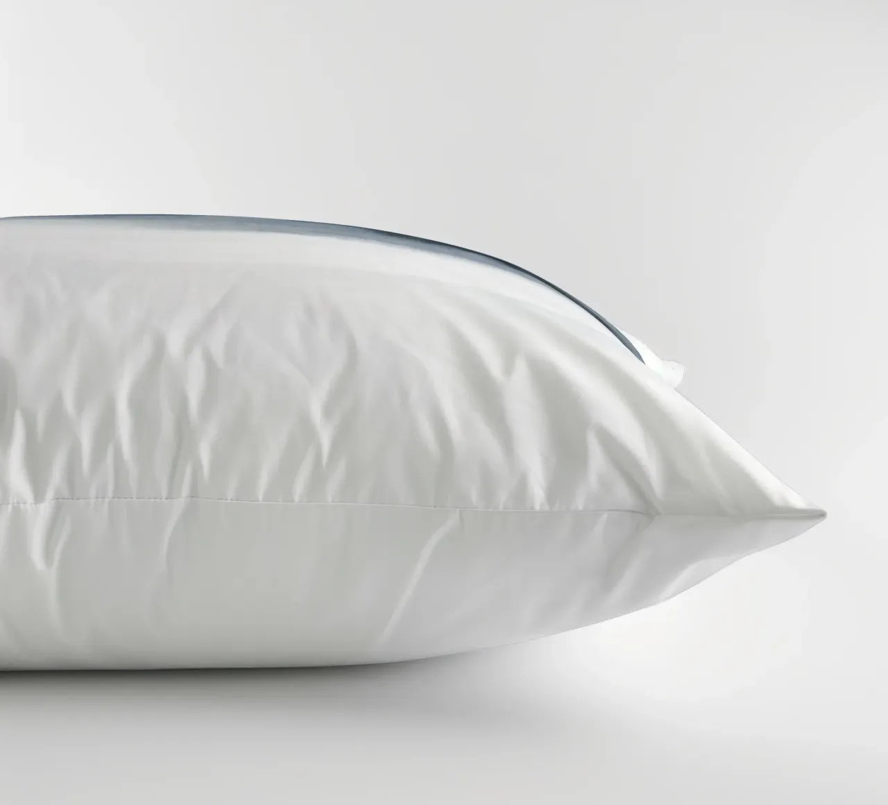 Abstract landscape in blue-grey kussen van NouveauPrints