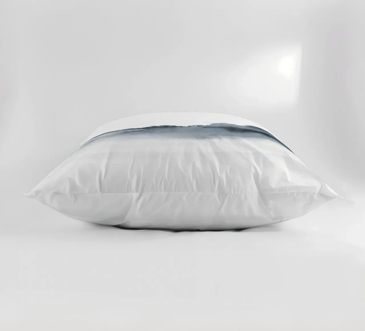 Abstract landscape in blue-grey kussen van NouveauPrints