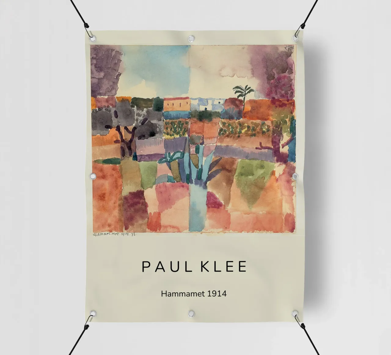 Paul Klee - Hammamet 1914 telo in pvc da ARTOTHEK