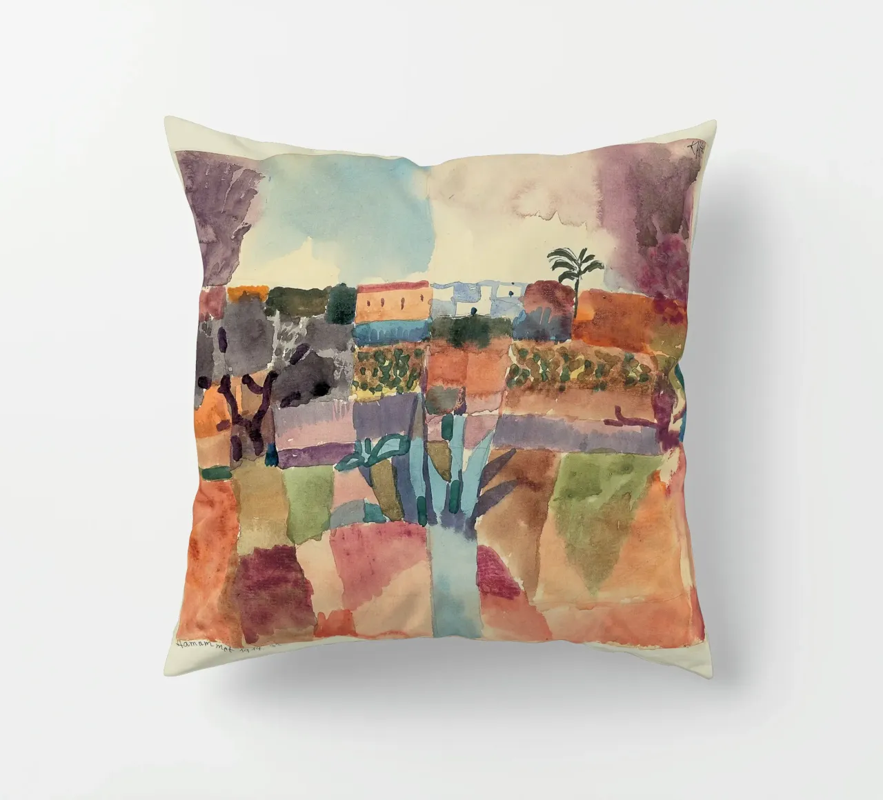 Paul Klee - Hammamet 1914 cuscino da ARTOTHEK