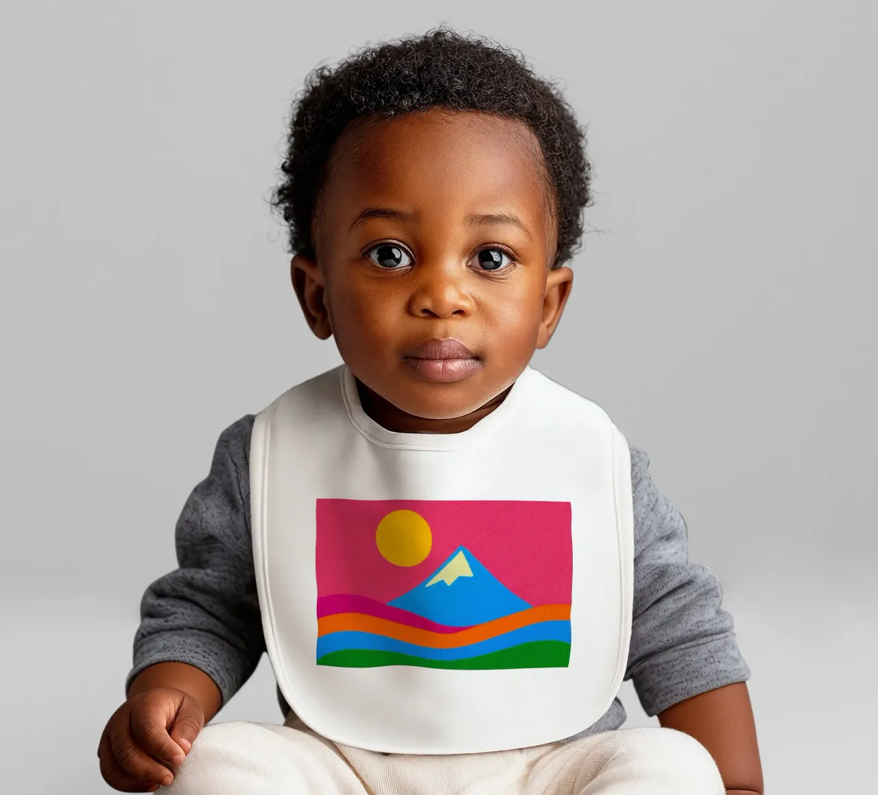 Il Monte Fuji: un'esplosione pop nel cuore del Giappone bavaglino da Affiches Soleil & Déco Lumineuse – Sunny