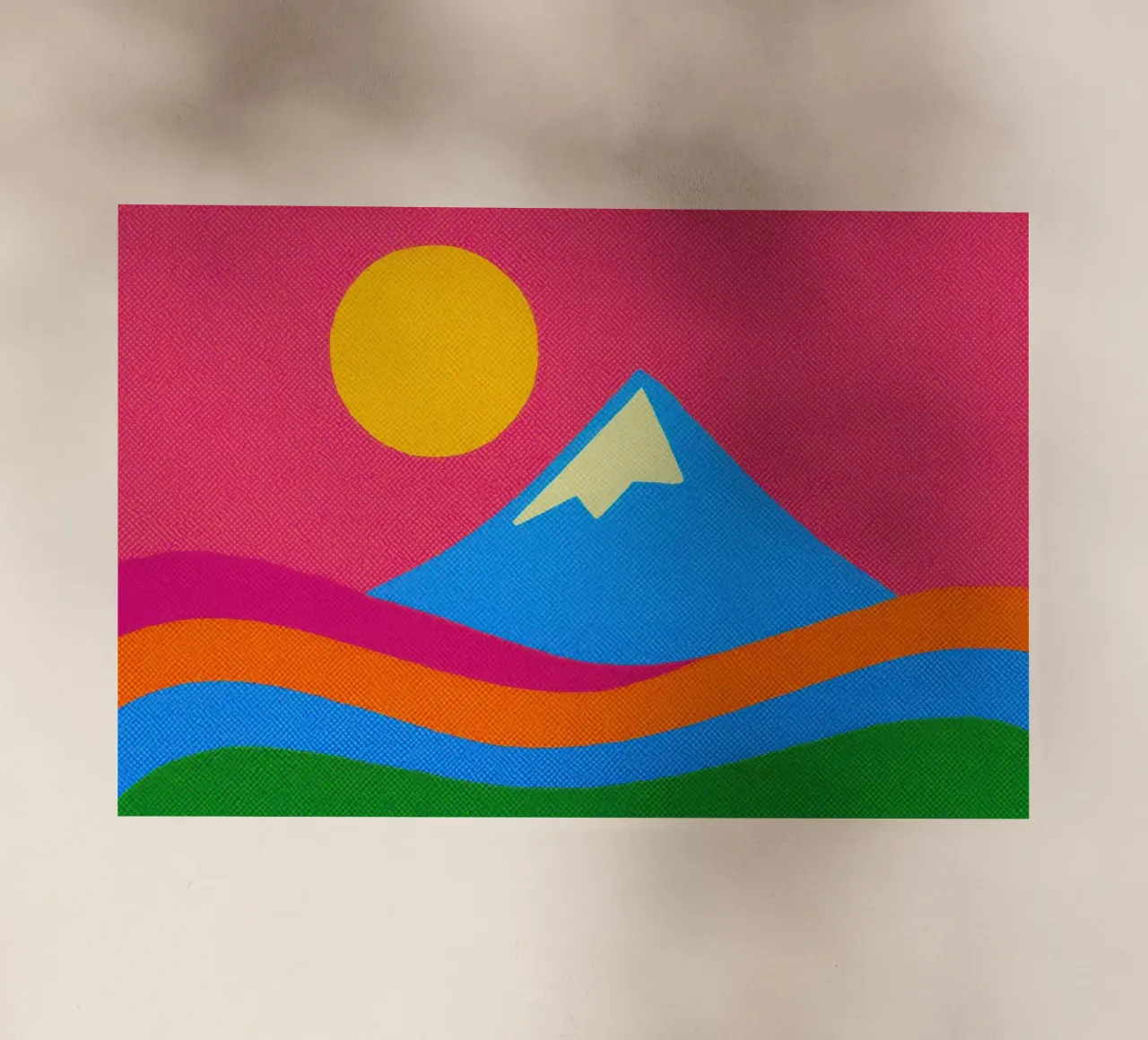 Il Monte Fuji: un'esplosione pop nel cuore del Giappone pellicola backlit da Affiches Soleil & Déco Lumineuse – Sunny