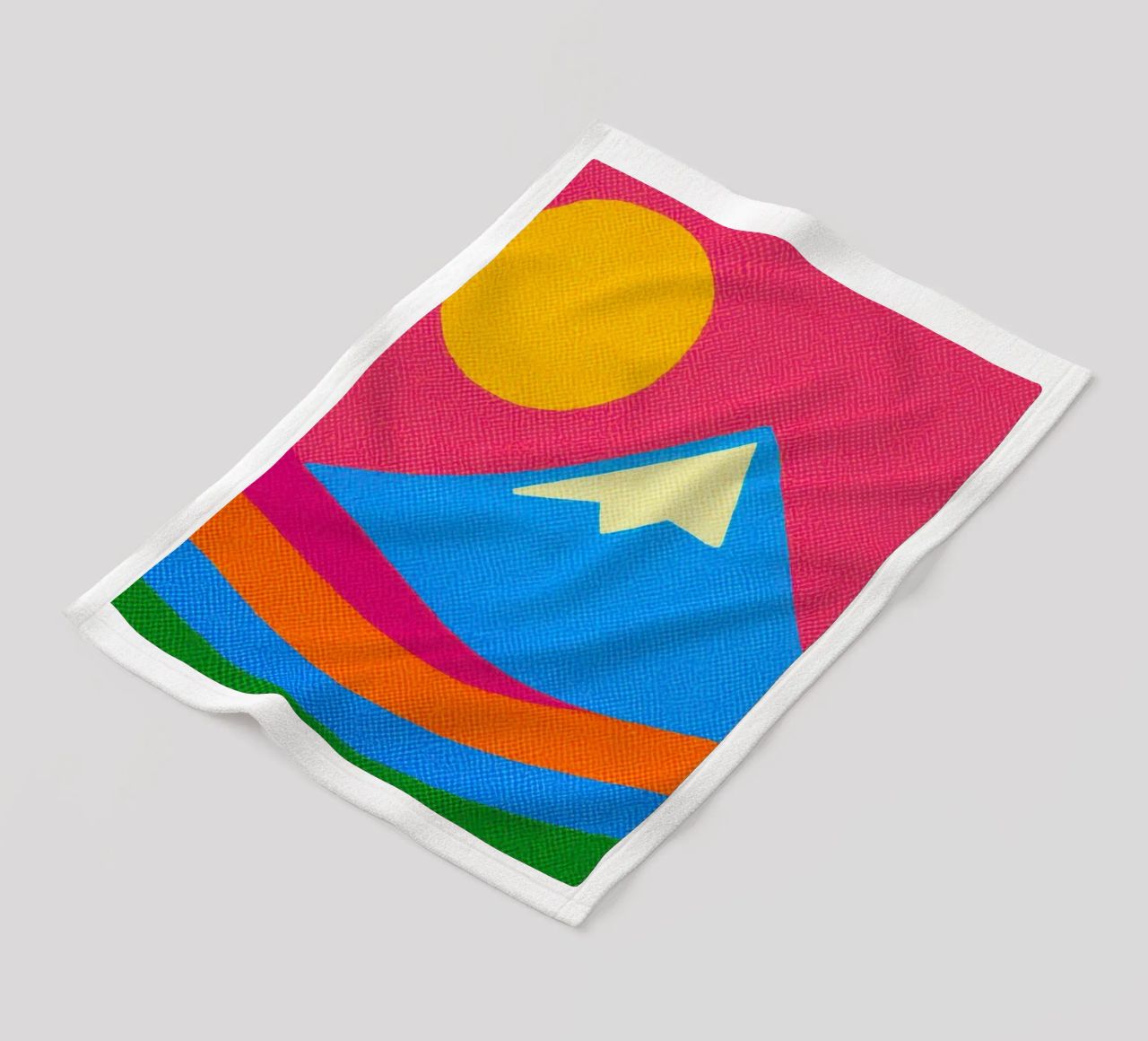 Il Monte Fuji: un'esplosione pop nel cuore del Giappone coperta in pile da Affiches Soleil & Déco Lumineuse – Sunny