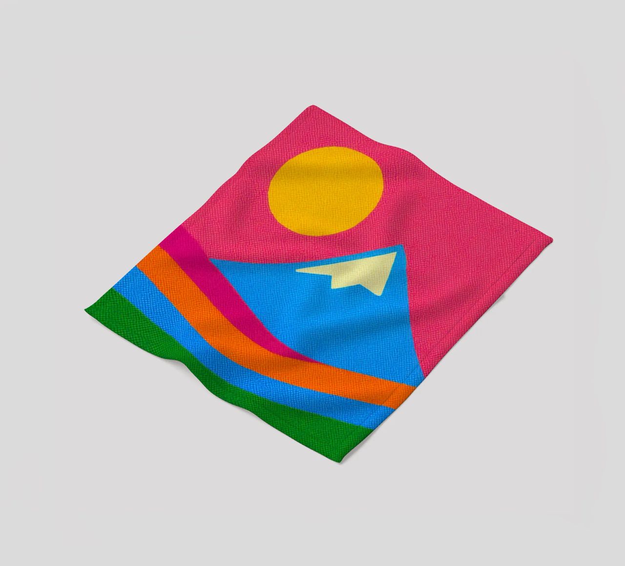 Il Monte Fuji: un'esplosione pop nel cuore del Giappone coperta in pile da Affiches Soleil & Déco Lumineuse – Sunny