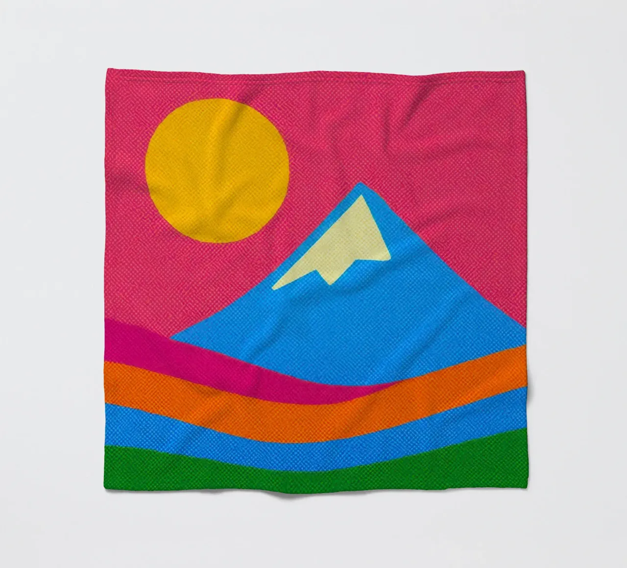Il Monte Fuji: un'esplosione pop nel cuore del Giappone coperta in pile da Affiches Soleil & Déco Lumineuse – Sunny