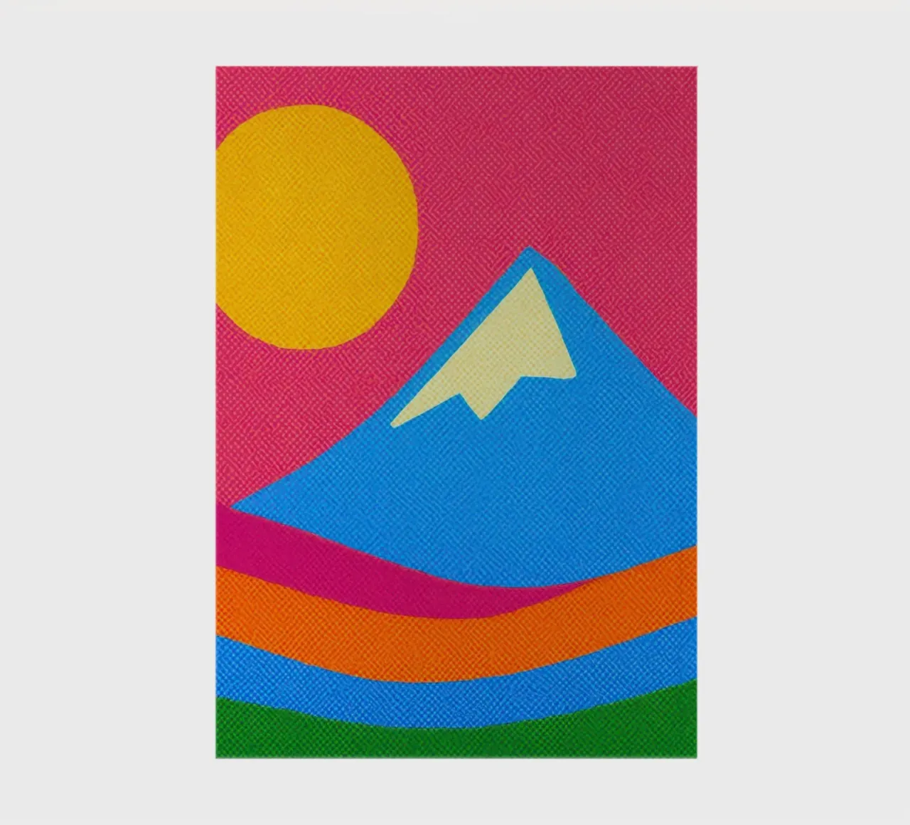 Mount Fuji - Pop explosion in the heart of Japan notebook by Affiches Soleil & Déco Lumineuse – Sunny
