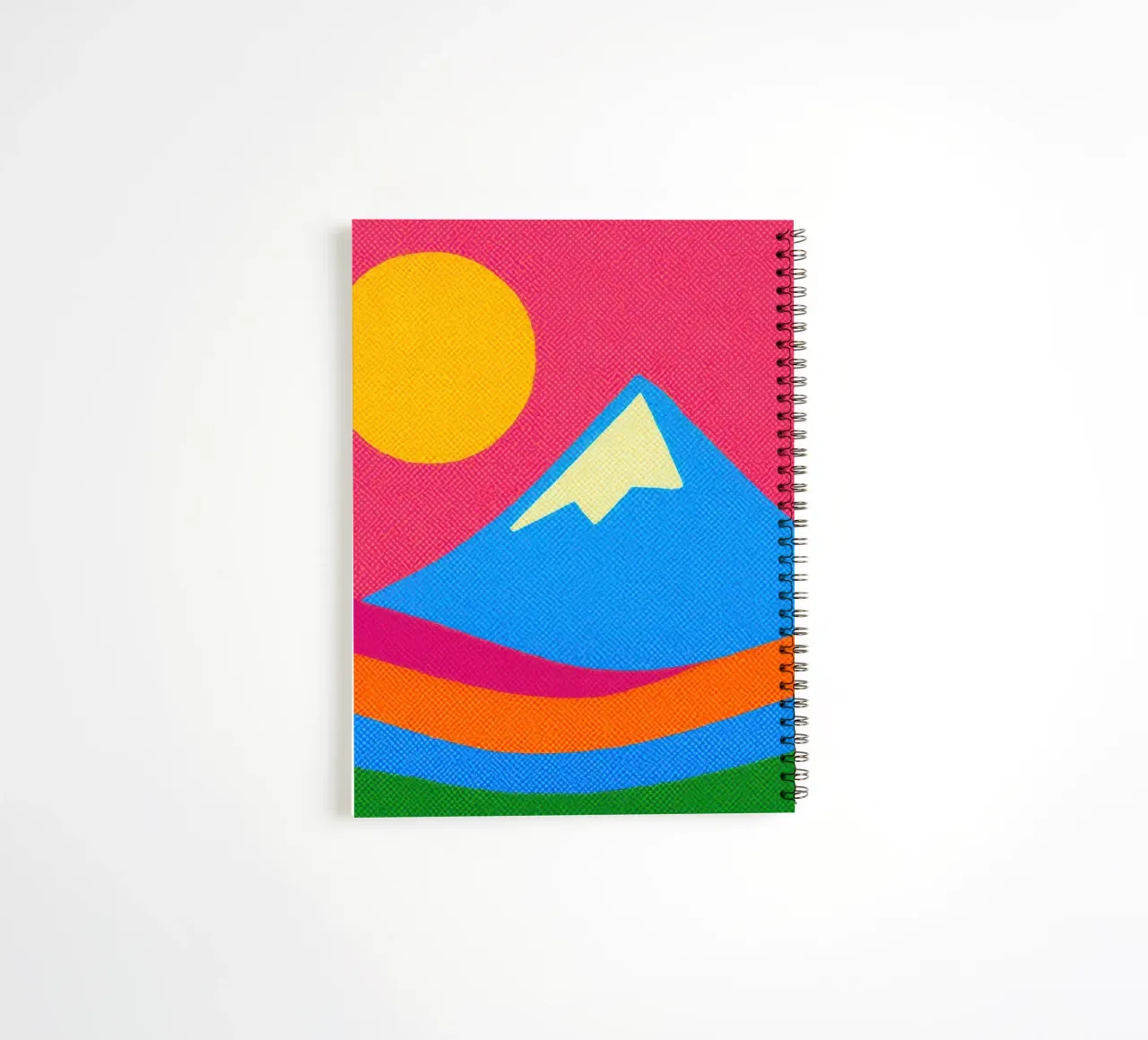 Mount Fuji - Pop explosion in the heart of Japan spiral notebook by Affiches Soleil & Déco Lumineuse – Sunny