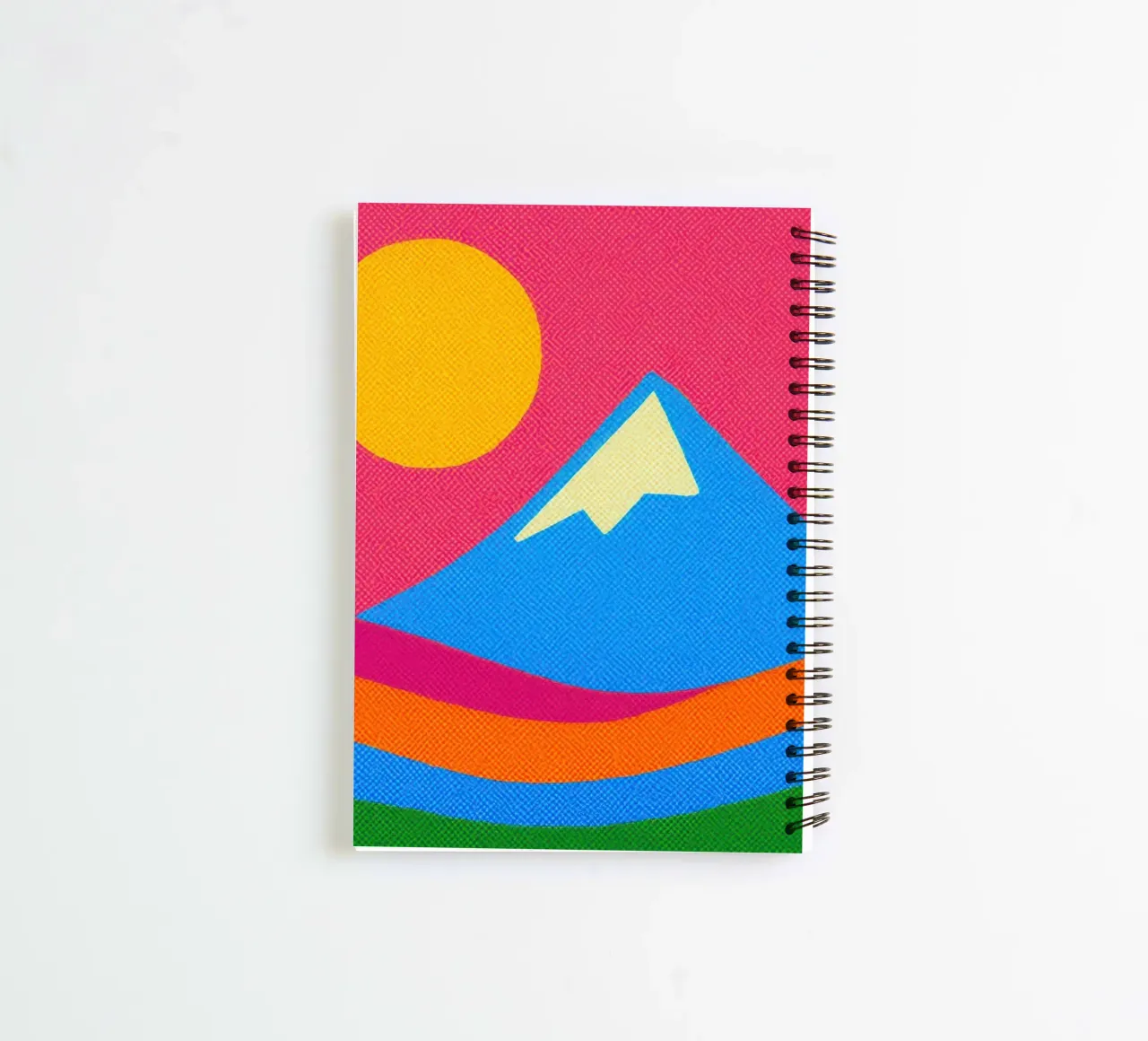 Mount Fuji - Pop explosion in the heart of Japan spiral notebook by Affiches Soleil & Déco Lumineuse – Sunny