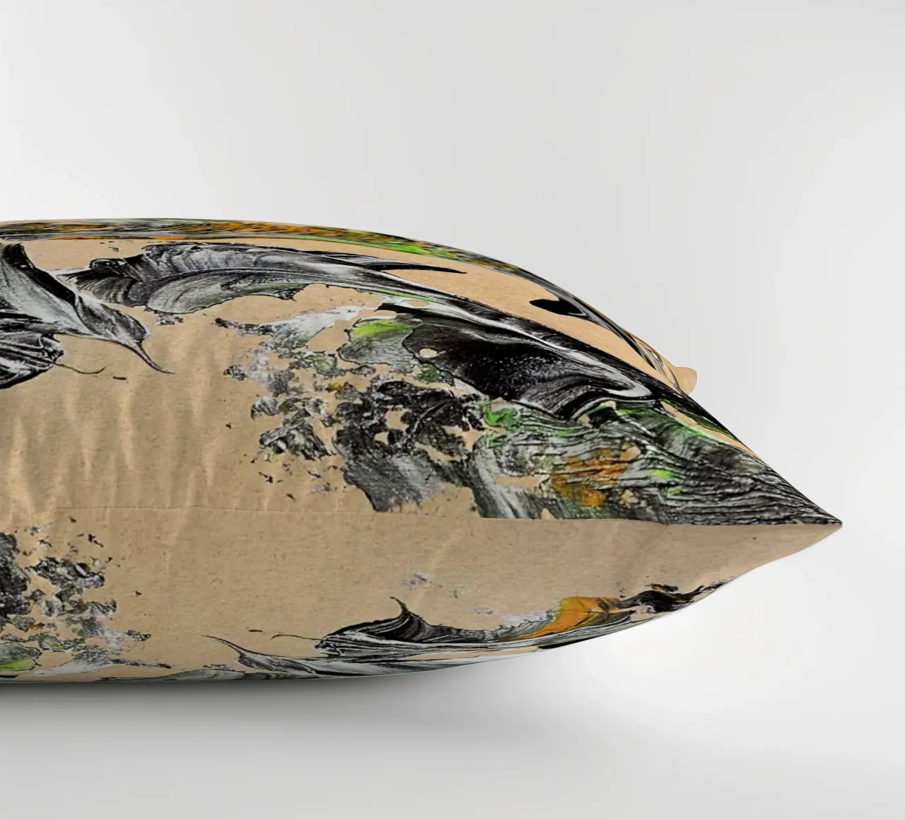 MESSAGE FROM THE HEART 30 cuscino da Thierry Vobmann Abstract painting