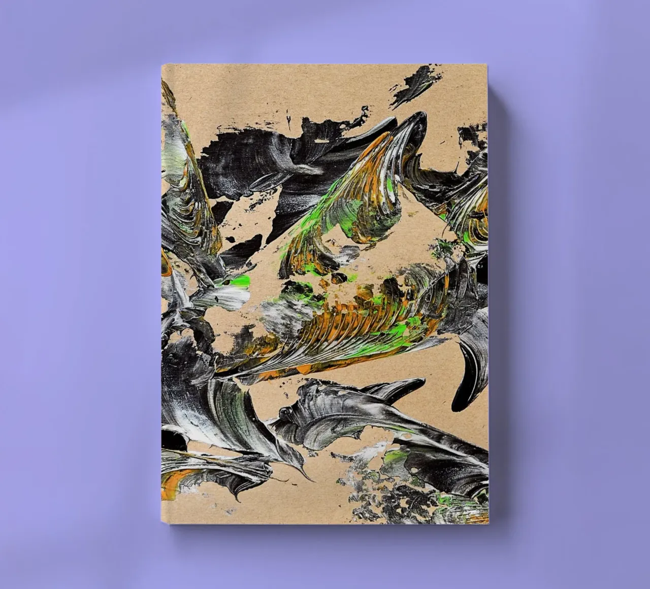 MESSAGE FROM THE HEART 30 notebook by Thierry Vobmann Abstract painting