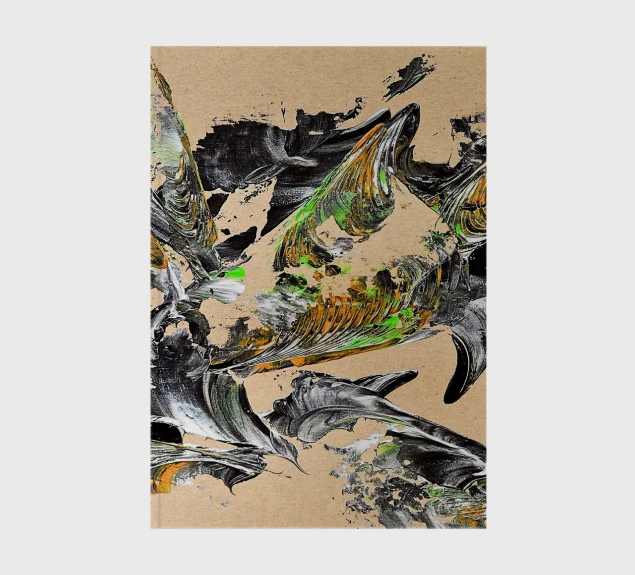 MESSAGE FROM THE HEART 30 notebook by Thierry Vobmann Abstract painting