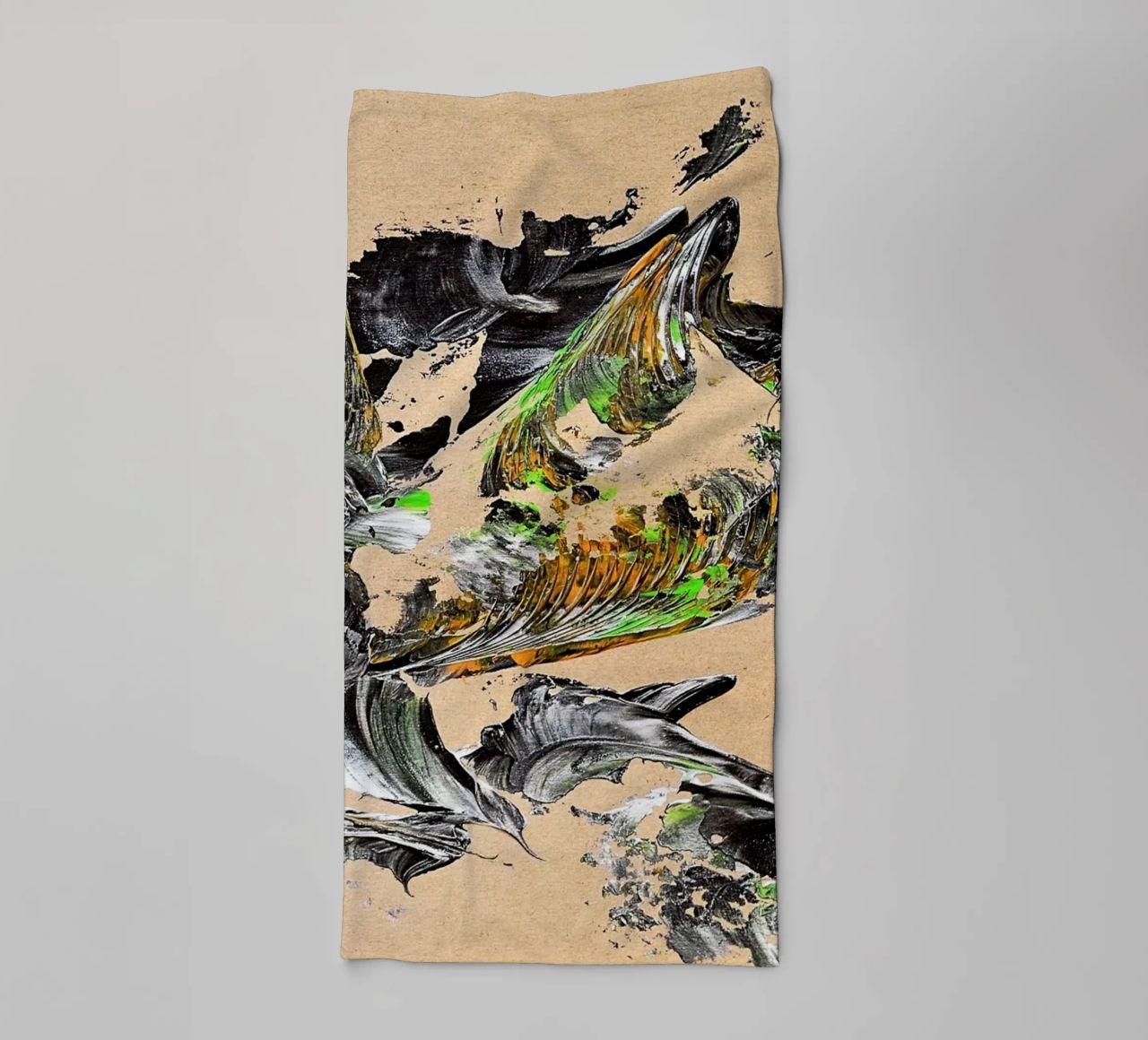 MESSAGE FROM THE HEART 30 asciugamano da bagno da Thierry Vobmann Abstract painting