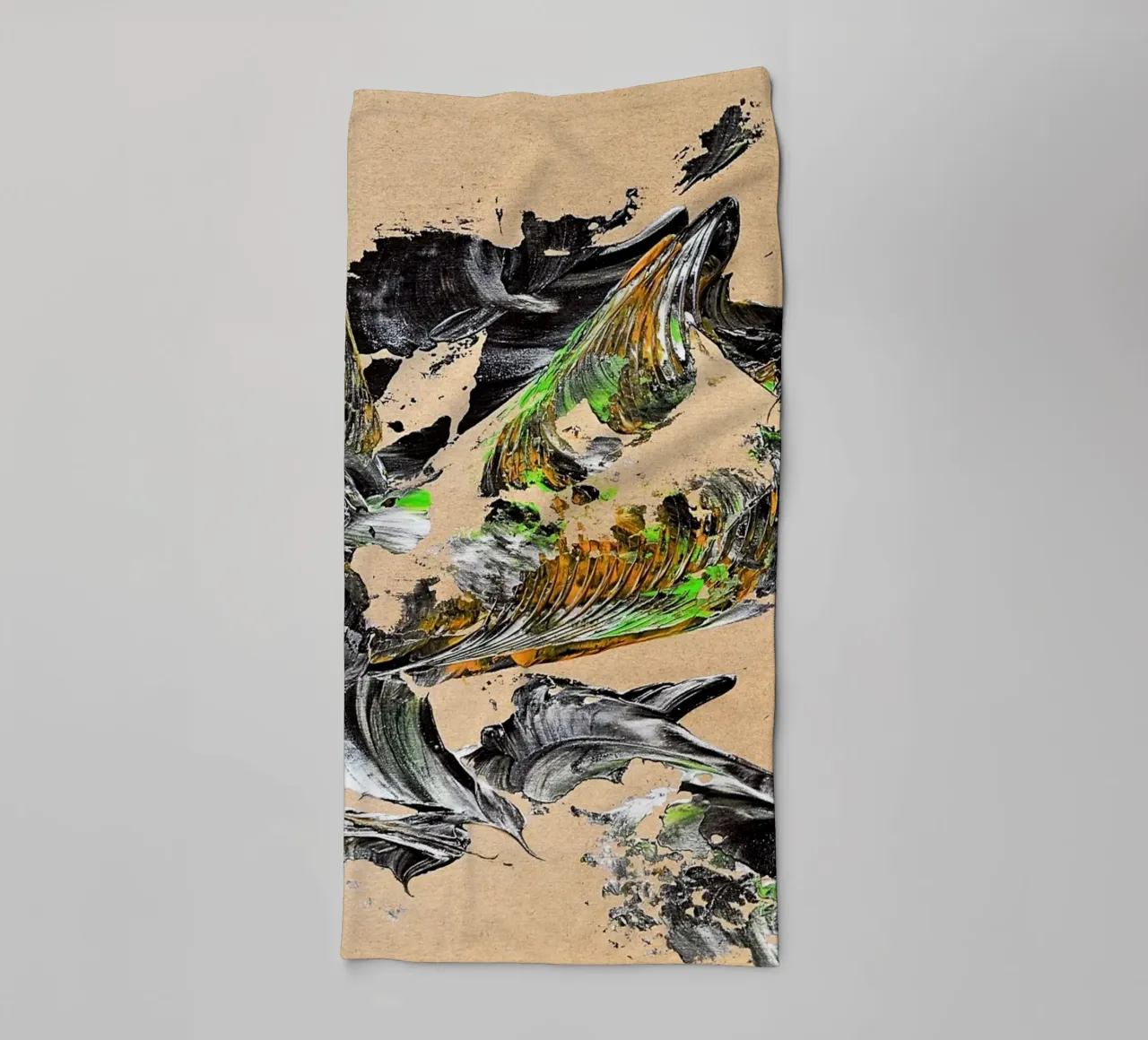 MESSAGE FROM THE HEART 30 Handtuch von Thierry Vobmann Abstract painting