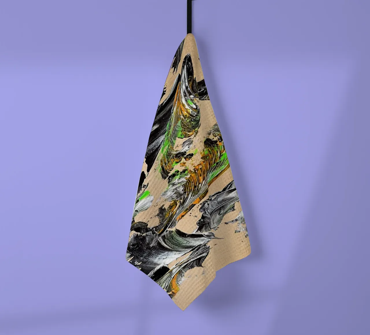 MESSAGE FROM THE HEART 30 canovaccio da cucina da Thierry Vobmann Abstract painting