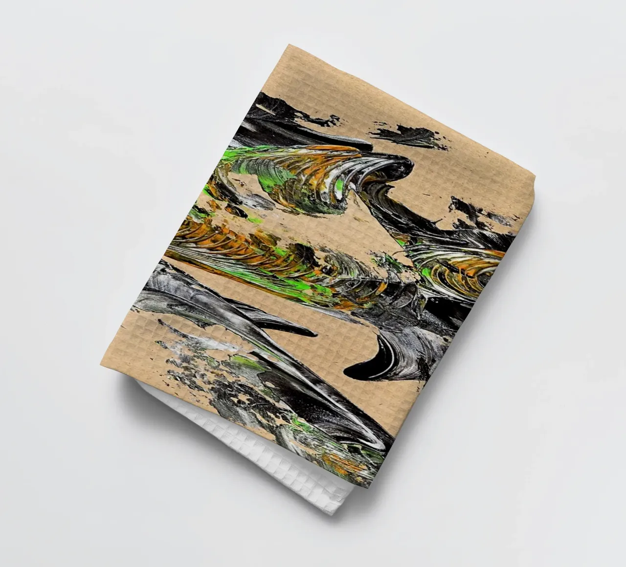 MESSAGE FROM THE HEART 30 canovaccio da cucina da Thierry Vobmann Abstract painting