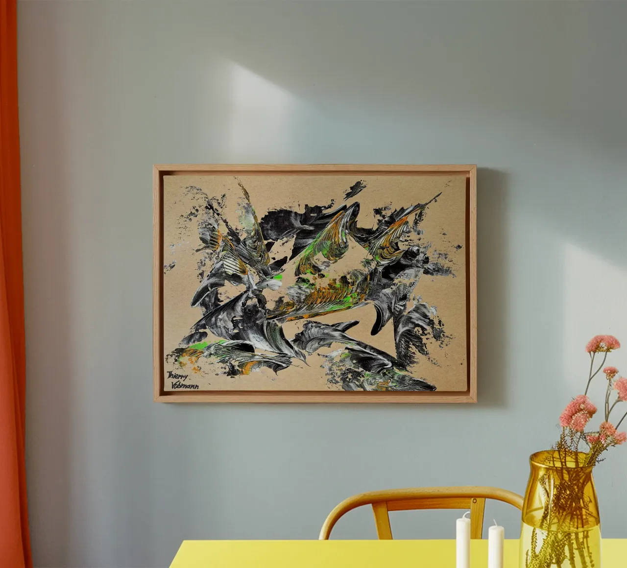 MESSAGE FROM THE HEART 30 canvas by Thierry Vobmann Abstract painting