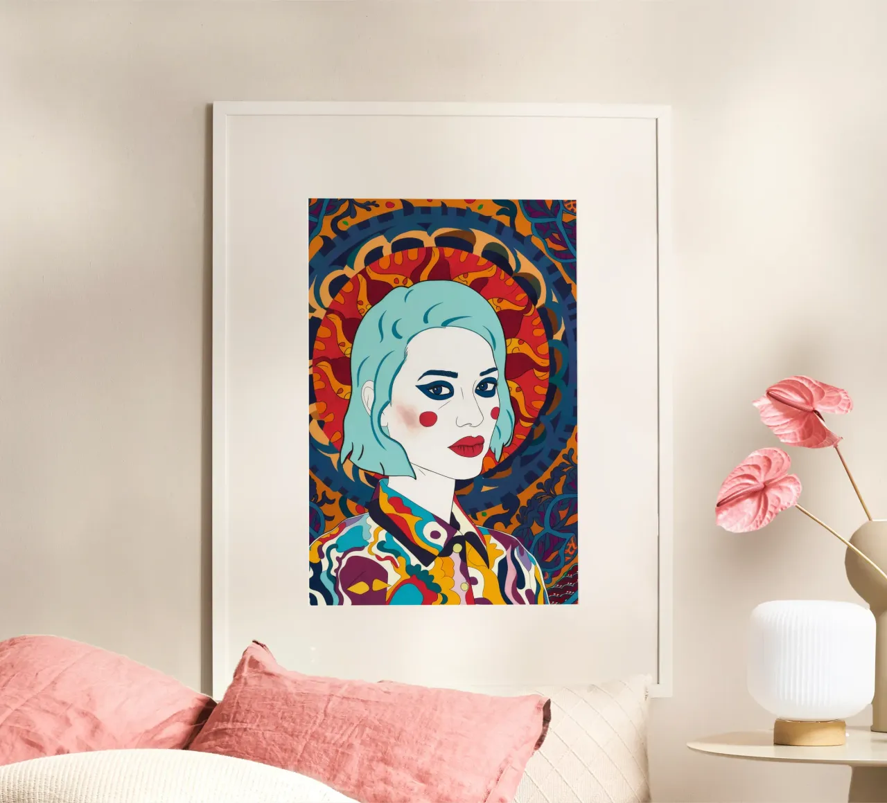 Ritratto caleidoscopico poster da Ivory Frame