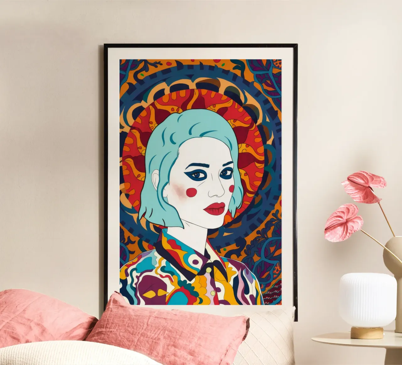 Ritratto caleidoscopico poster da Ivory Frame