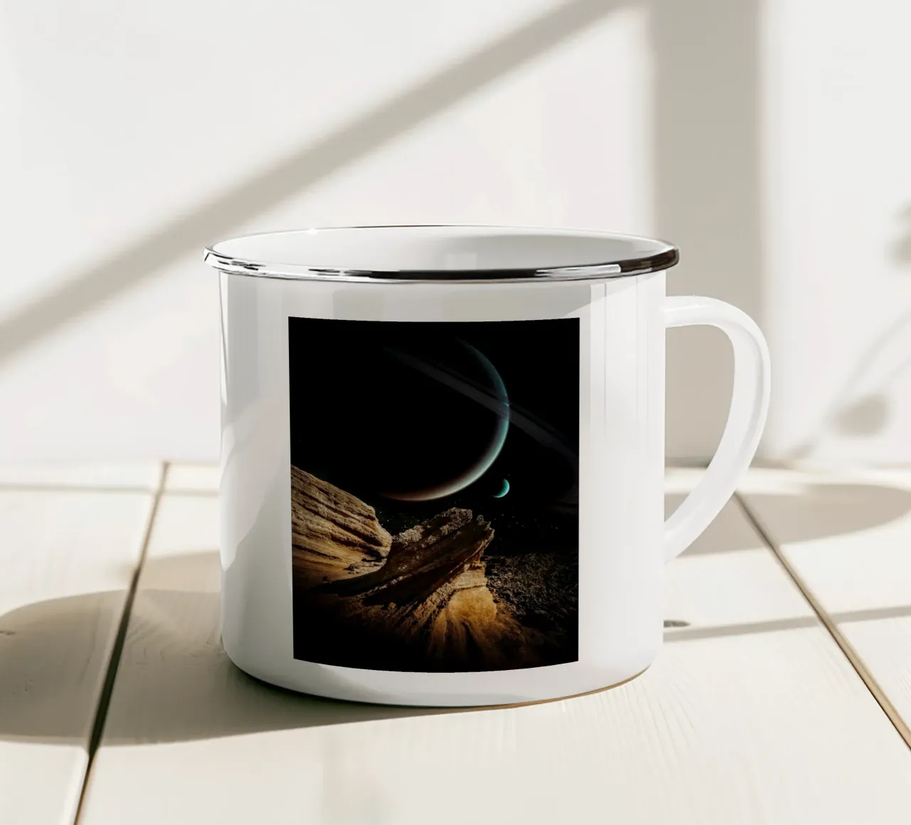 Chronis tazza in smalto da Stellar Dream Art