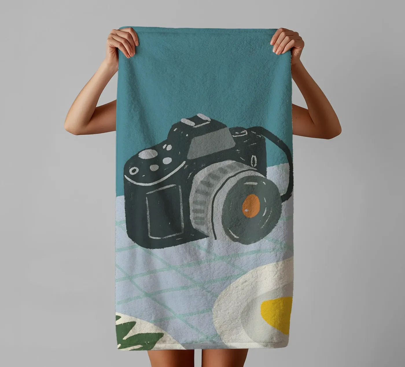 Spiegelreflexcamera badhanddoek van PERSONAL TOUCH
