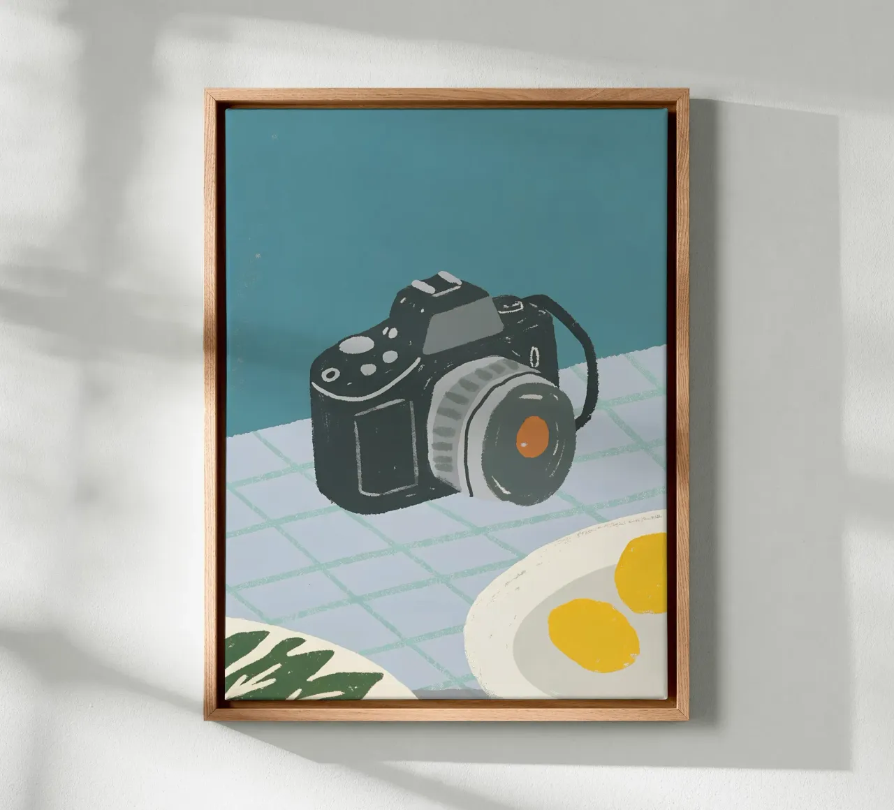 Spiegelreflexcamera canvas met Baklijst van PERSONAL TOUCH