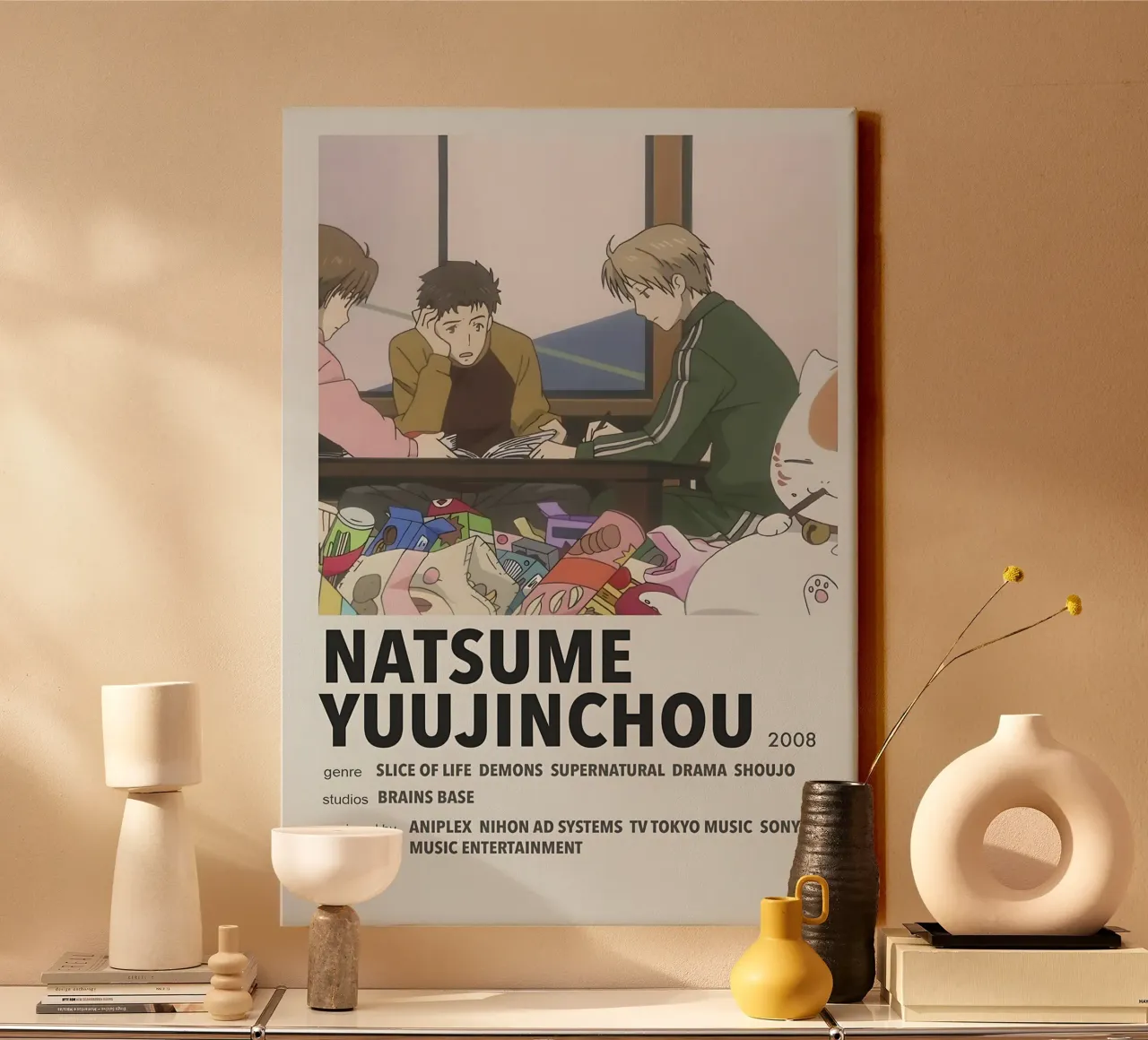 NATSUME YUUJINCHOU  2008 tela con Cornice a cassetta da Totoya