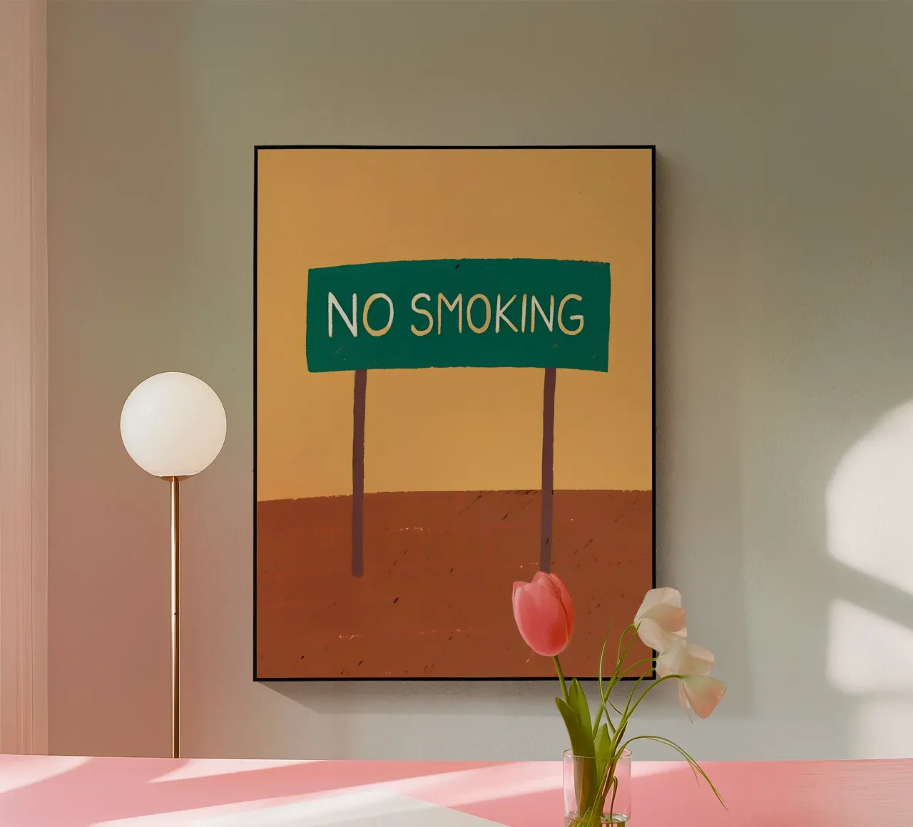 No Smoking acrylic glass by PERSONAL TOUCH