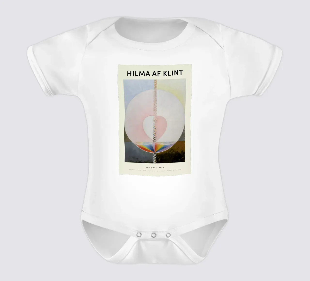 Hilma af Klint - The Dove, No. 1 body neonato maniche corte da Vintage by JUNIQE